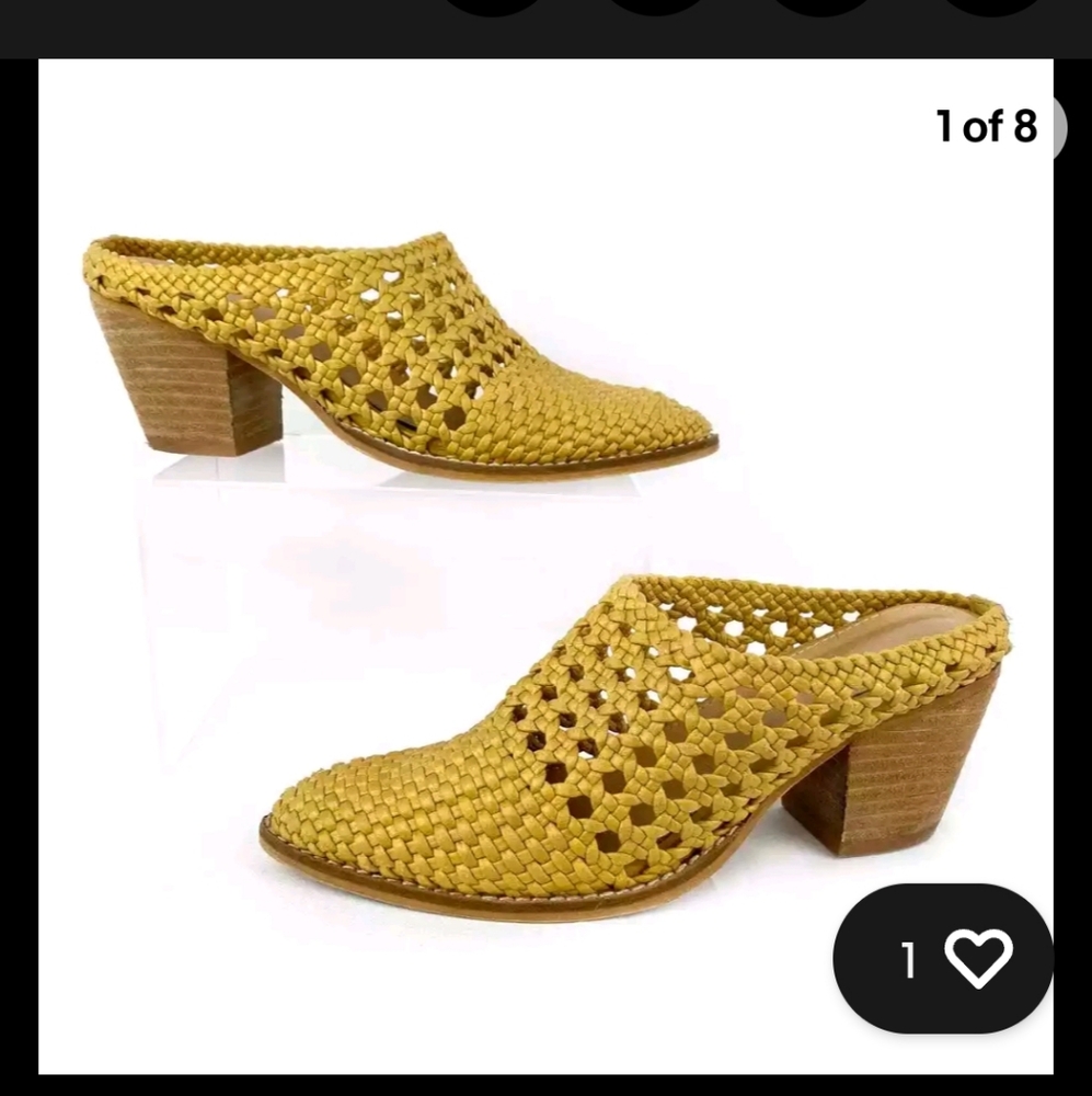 Mi.Mi leather woven‎ mules